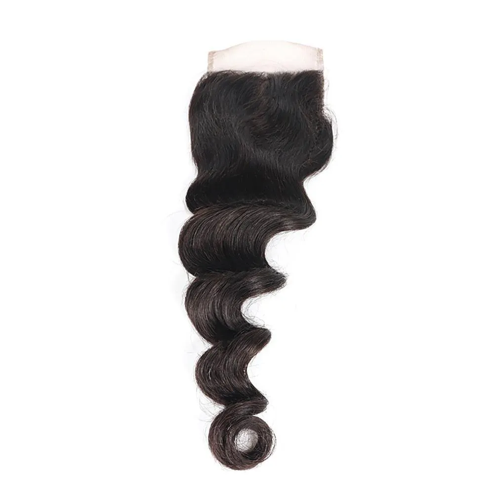 Sdamey Brazilian Loose Deep Transparent 4x4/5x5 Lace Closure