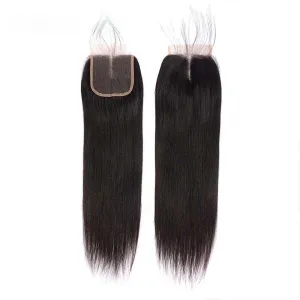 Sdamey Brazilian Straight Transparent 4x4/5x5 Lace Closure
