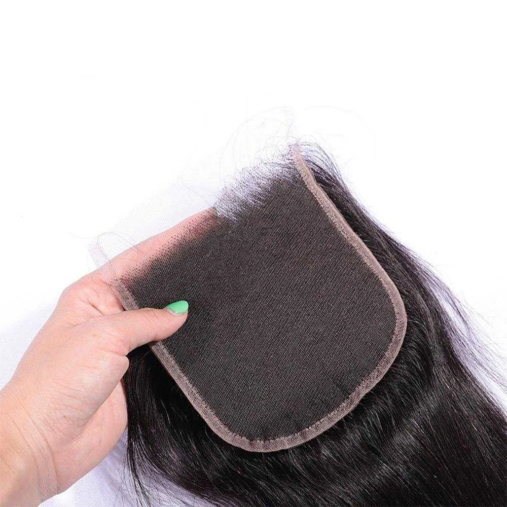 Sdamey Brazilian Water Wave Transparent 4x4/5x5 Lace Closure