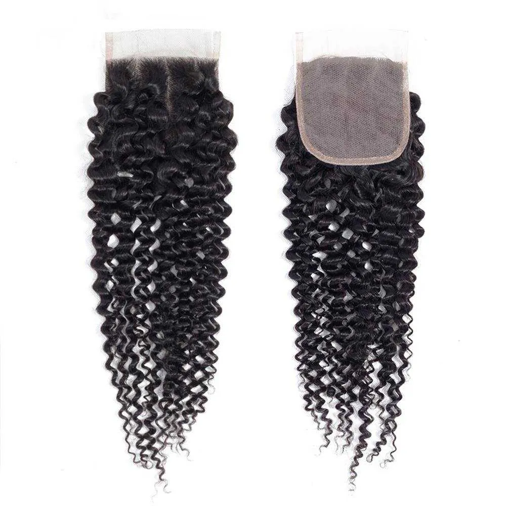 Sdamey Brazilian Water Wave Transparent 4x4/5x5 Lace Closure