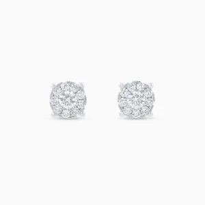 Seamless Juliet Studs, White Gold and Diamonds