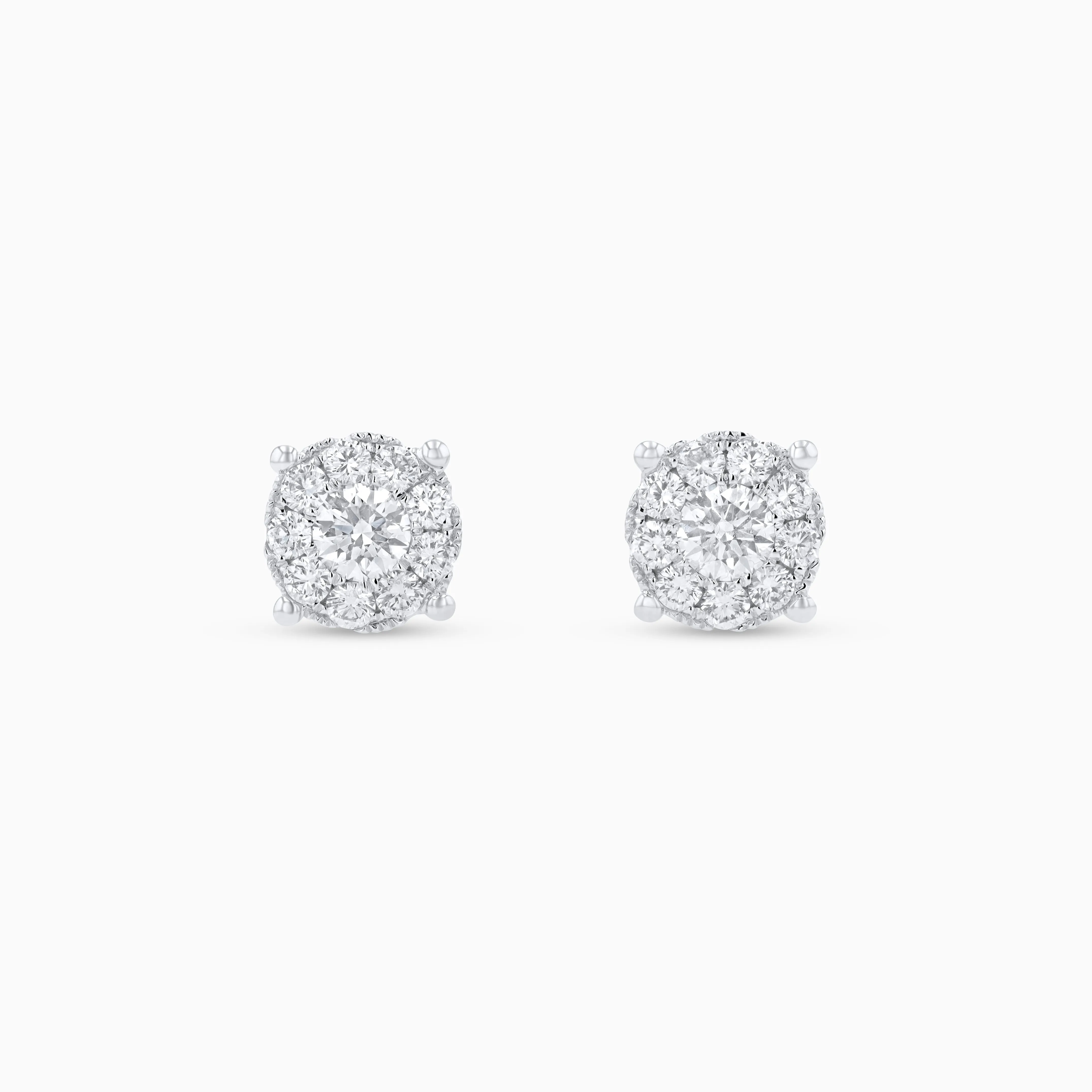 Seamless Juliet Studs, White Gold and Diamonds