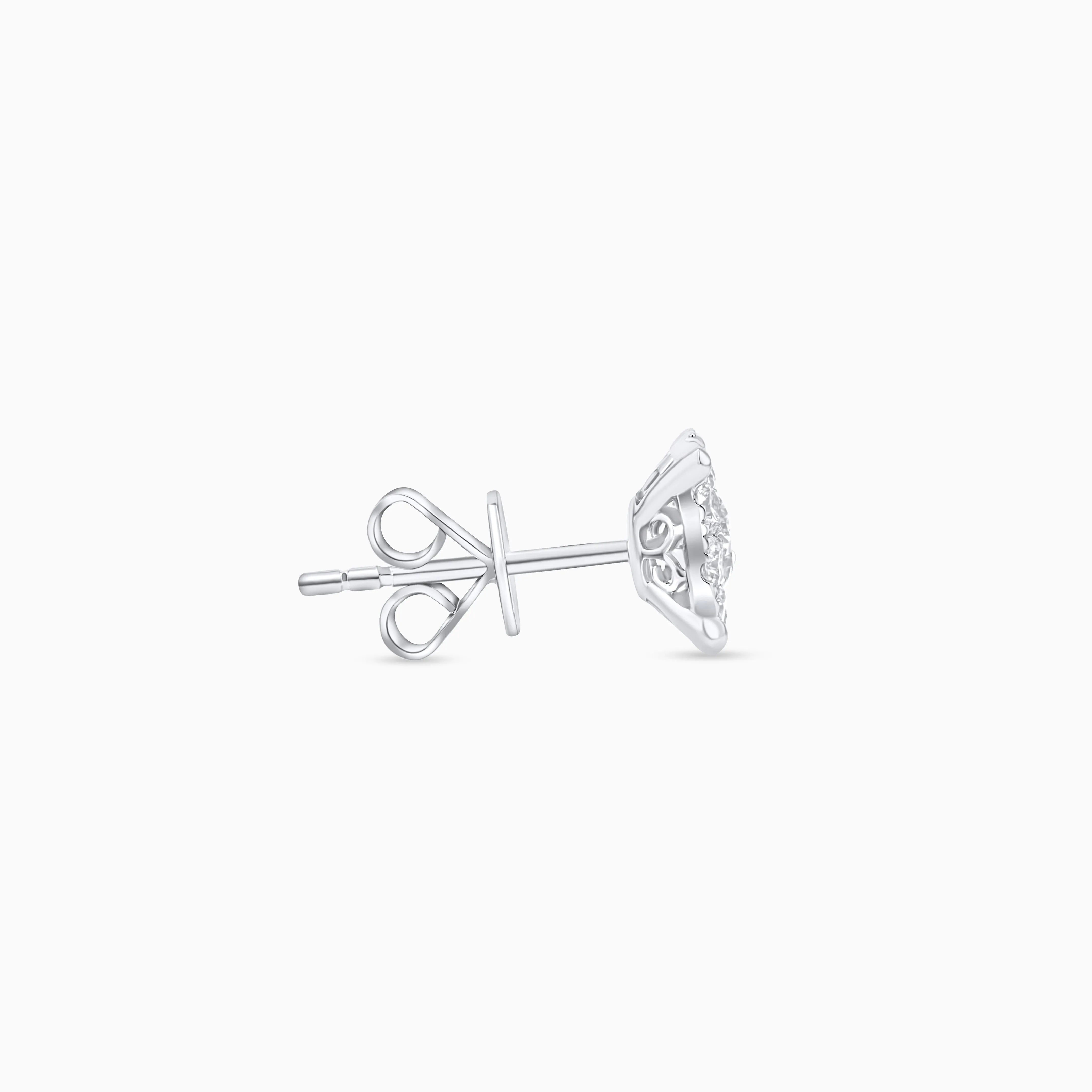 Seamless Juliet Studs, White Gold and Diamonds