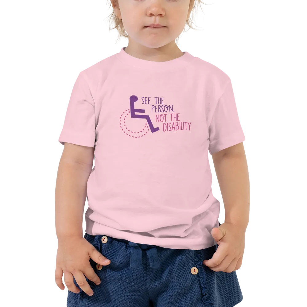 See the Person, Not the Disability (Girl's Kid T-Shirt)
