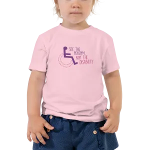 See the Person, Not the Disability (Girl's Kid T-Shirt)
