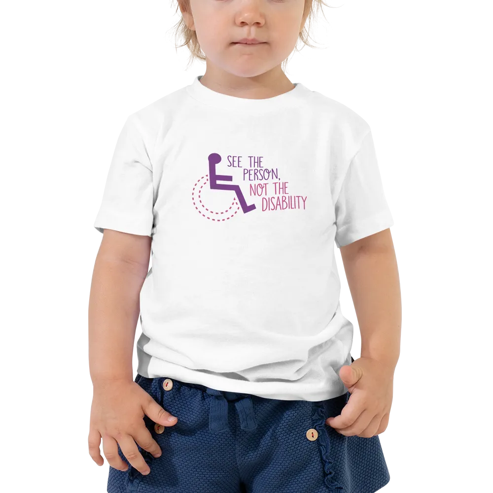 See the Person, Not the Disability (Girl's Kid T-Shirt)