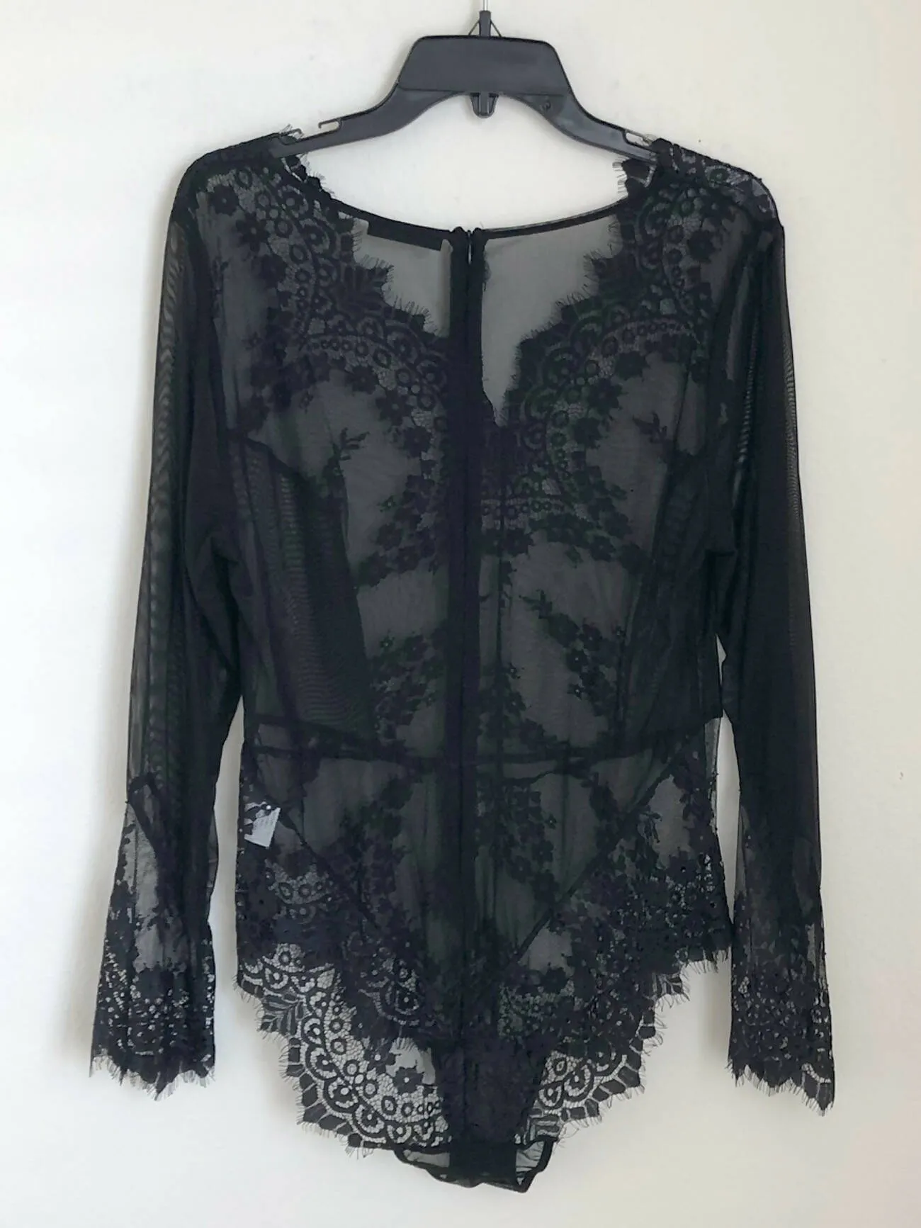 See through lace bodysuit top