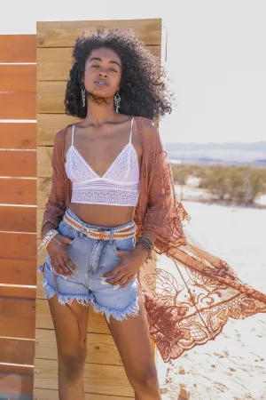 See-Through Lace Kimono - 2 colors