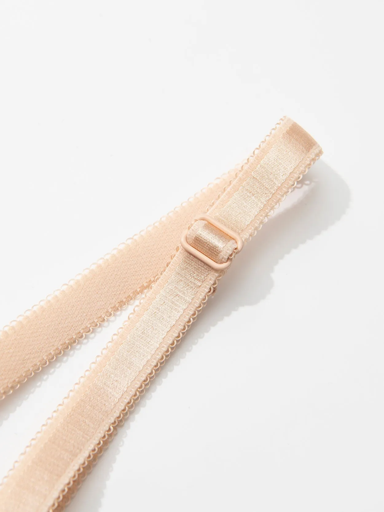 See Through Mesh Cups Non-pads Embroidered Underwire Bra Nude