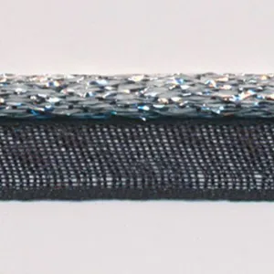 See-Through Piping Tape #91 Silver & Black