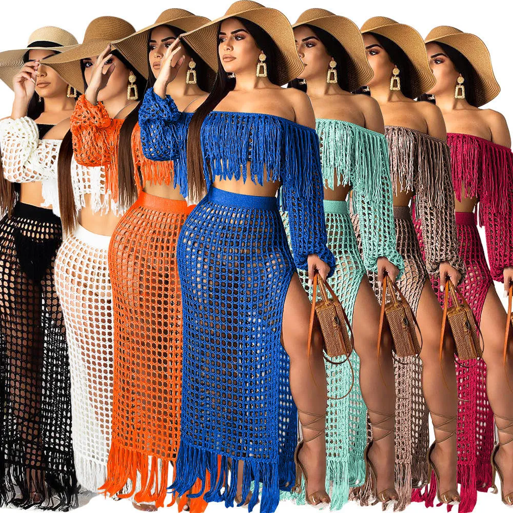 See Through Swimwear & Beachwear 2 Piece Set Swimsuit Cover Up Dress