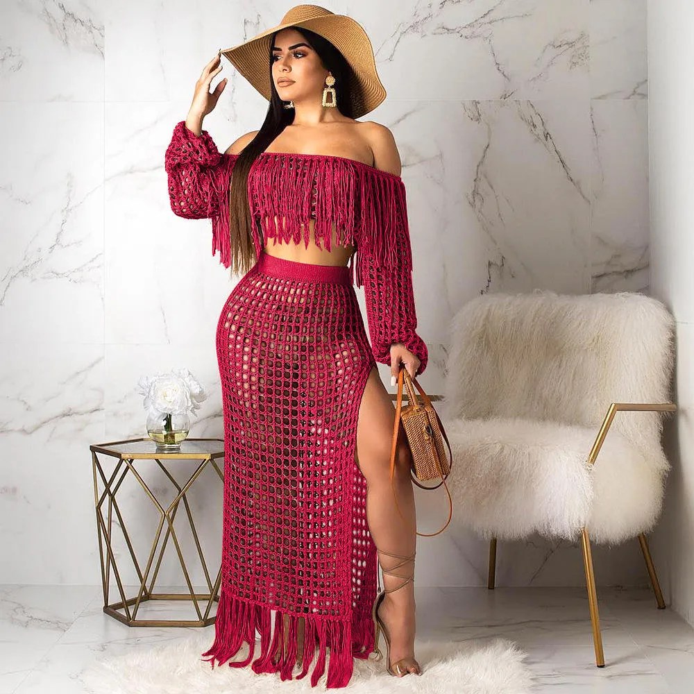 See Through Swimwear & Beachwear 2 Piece Set Swimsuit Cover Up Dress