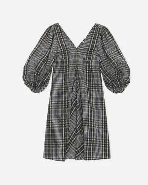 Seersucker Check Dress - Kalmata
