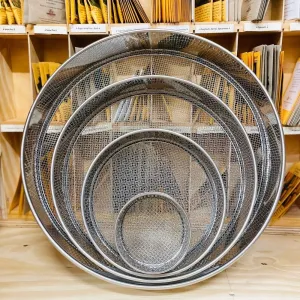 Set of 4 Metal Garden Sieves
