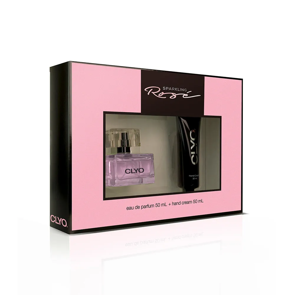 Set Perfume Clyo Sparkling Rose EDP 50ml   Crema de manos 50ml Clyo