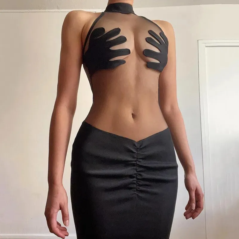 Sexy See-Through Fishtail Dress