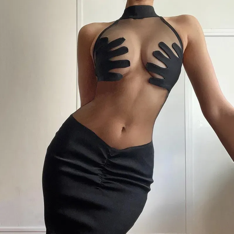 Sexy See-Through Fishtail Dress
