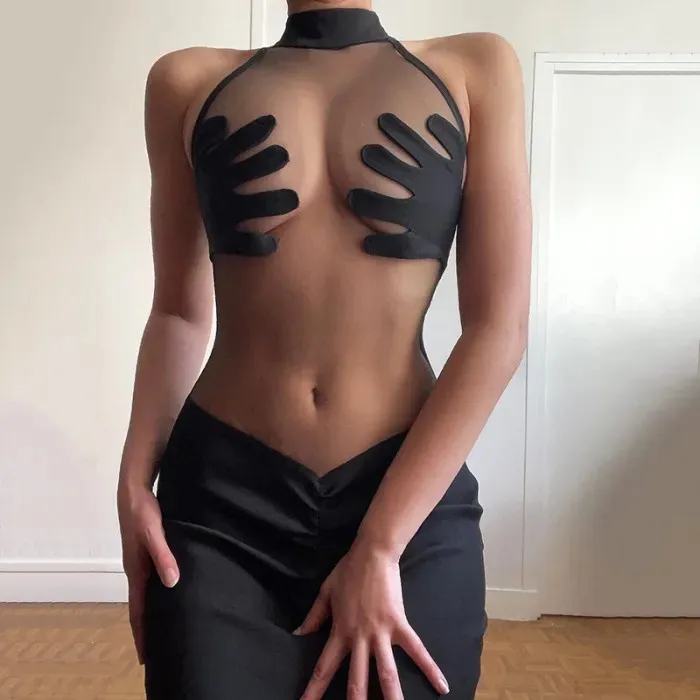 Sexy See-Through Fishtail Dress