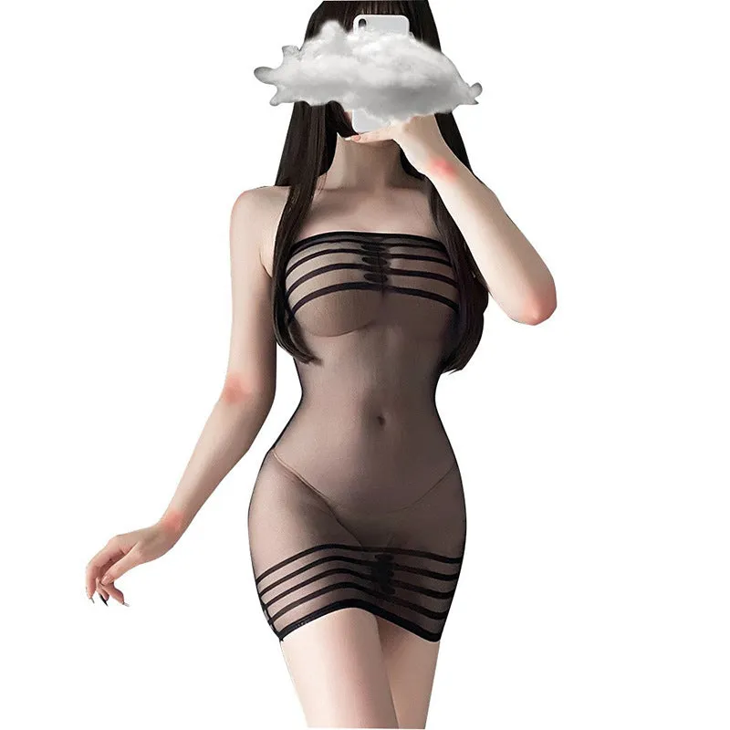 Sexy See Through Mesh Dress