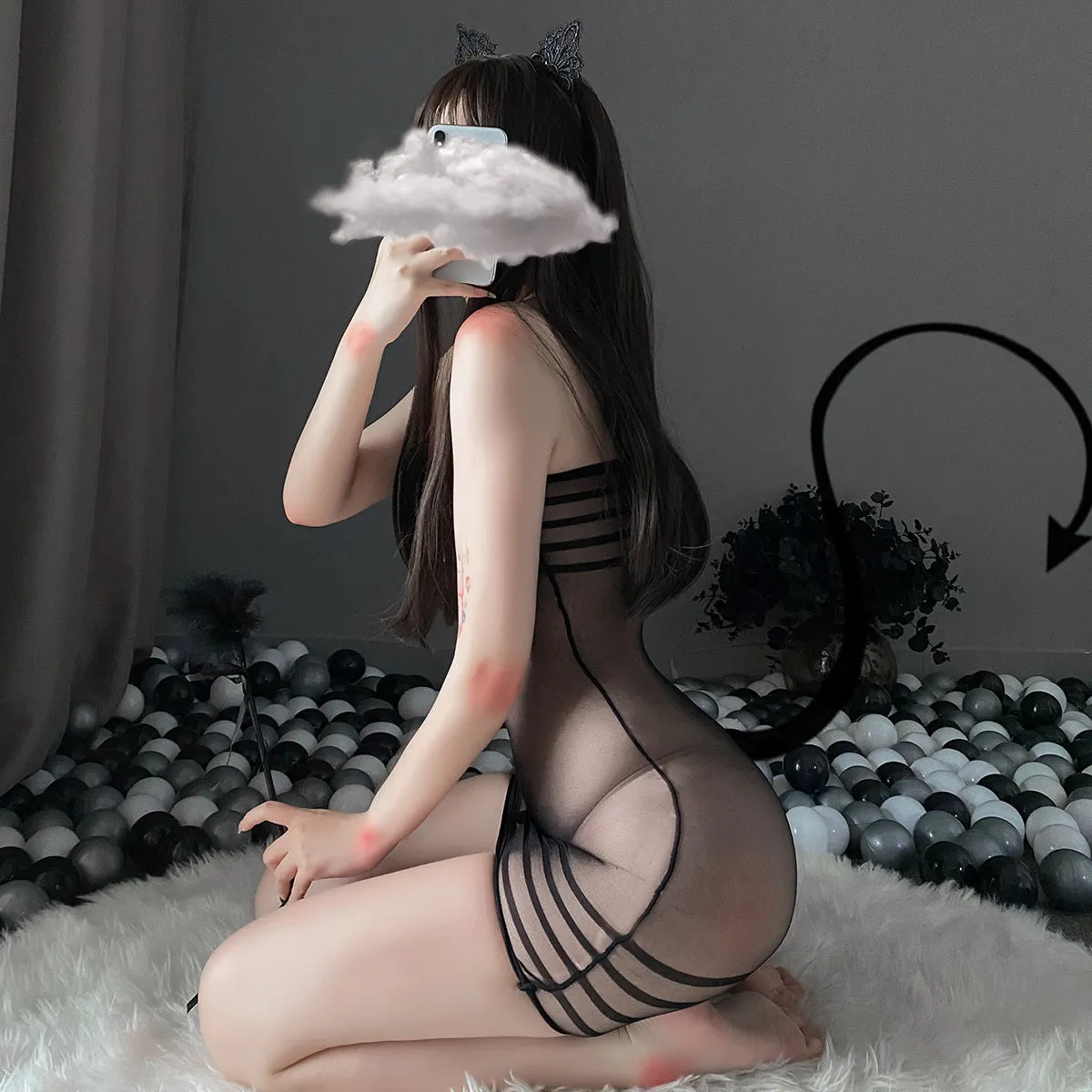 Sexy See Through Mesh Dress