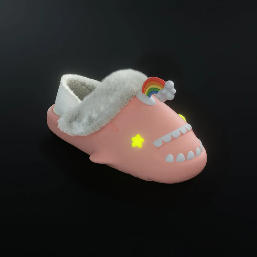 Sharkicks Pro - Winter Rainbow Star Eyes Heel-covered