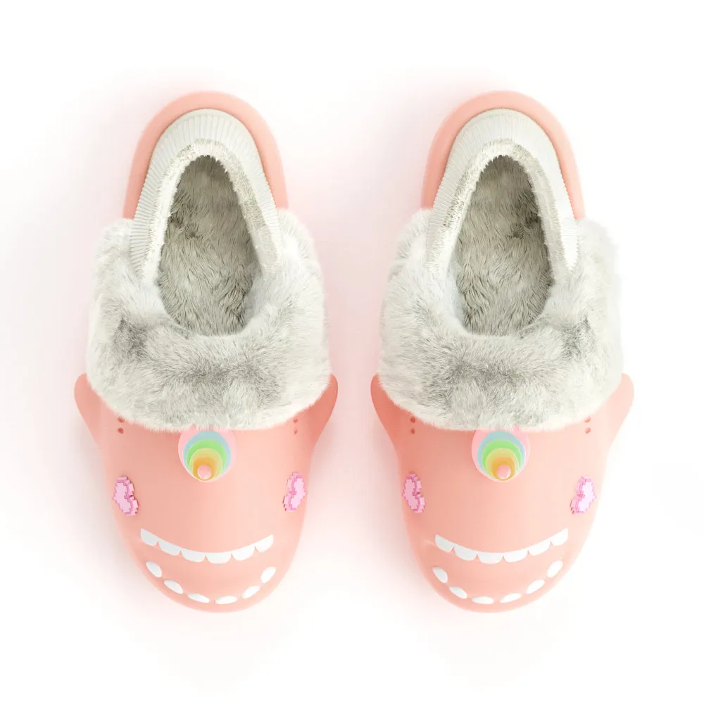 Sharkicks Pro - Winter Unicorn Pixel Heart Eyes Heel-covered