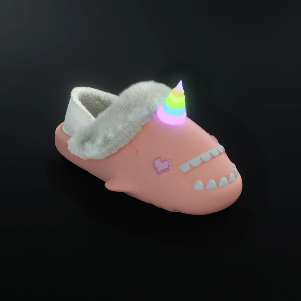Sharkicks Pro - Winter Unicorn Pixel Heart Eyes Heel-covered