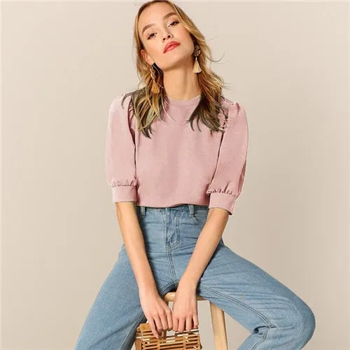SHEIN Ladies Casual Green  Blouse