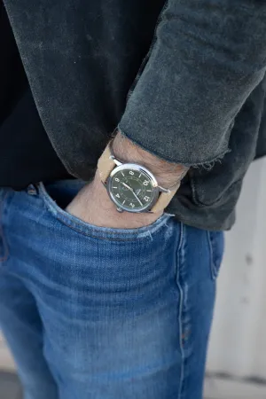 SHINOLA TRAVELER WATCH DARK OLIVE DIAL