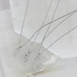 SILVER BOLD INITIAL MINI necklace