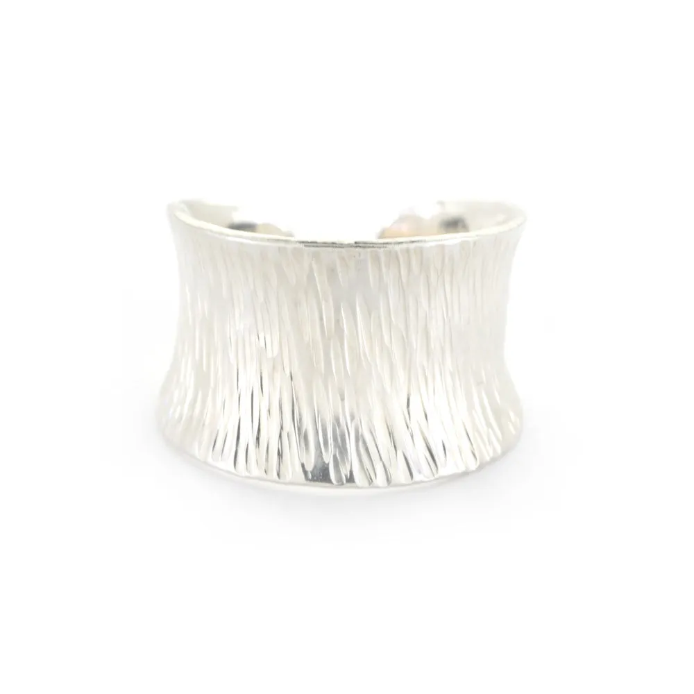 Silver Ring Cuff Personalized Message Ring