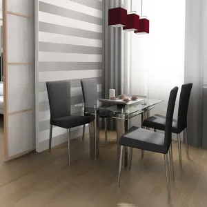 Silver Wallpaper Mini Stripe Self-Adhesive ST602