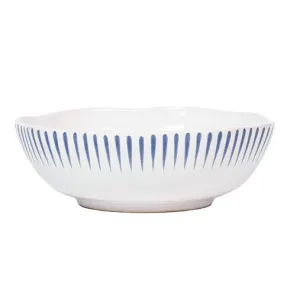 Sitio Stripe Coupe Bowl - Delft Blue