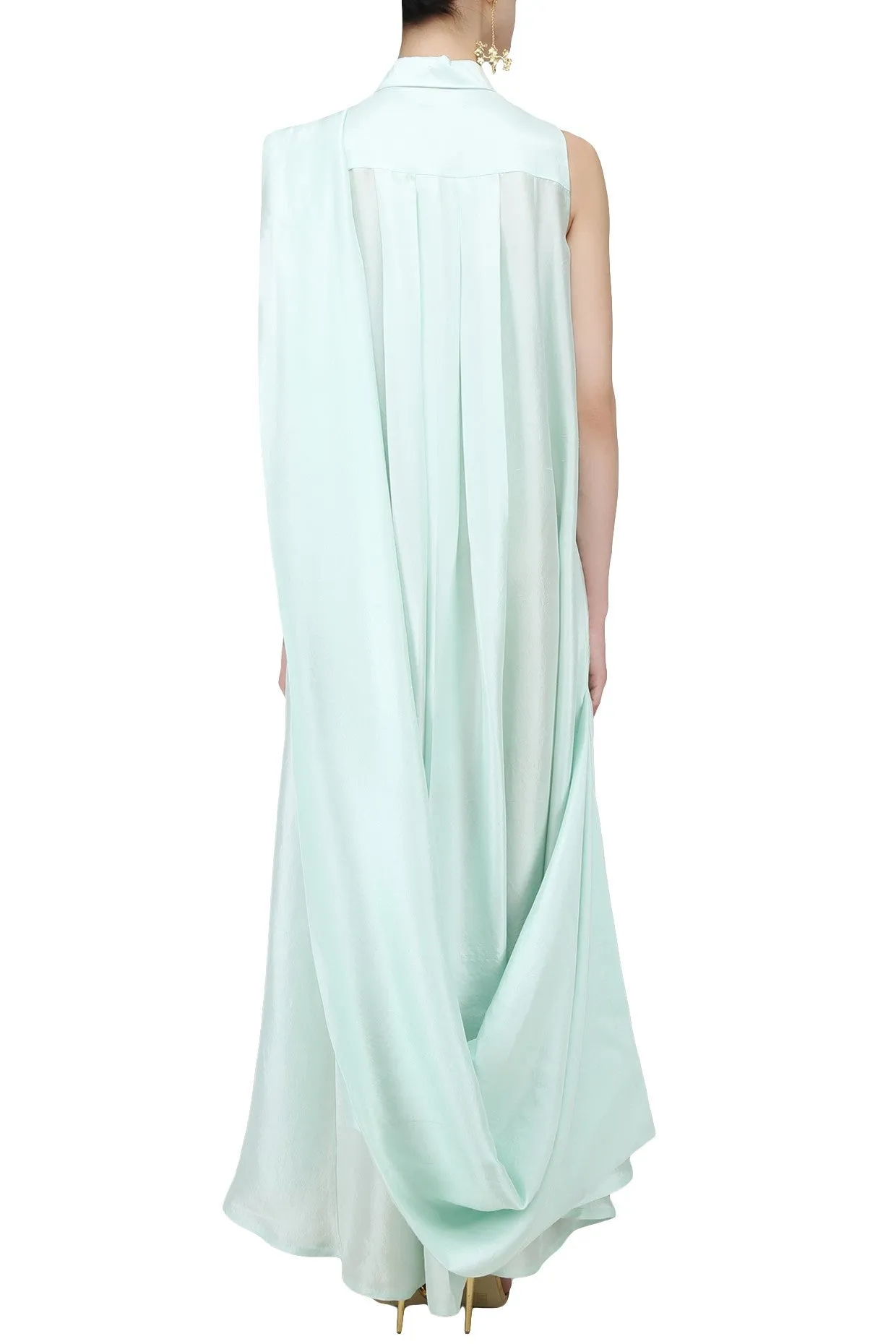 Skyblue Color Designer Plazzo Suit