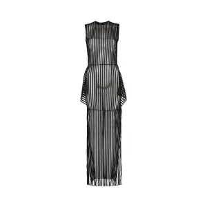 Skyline Sheer Dress - Black