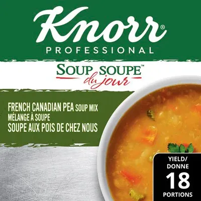 Soup French Canadian Pea Soup Du Jour - 4 x 789 g - Knorr Swiss - Restaurant and Foodservice Ingredients - Canadian Distribution