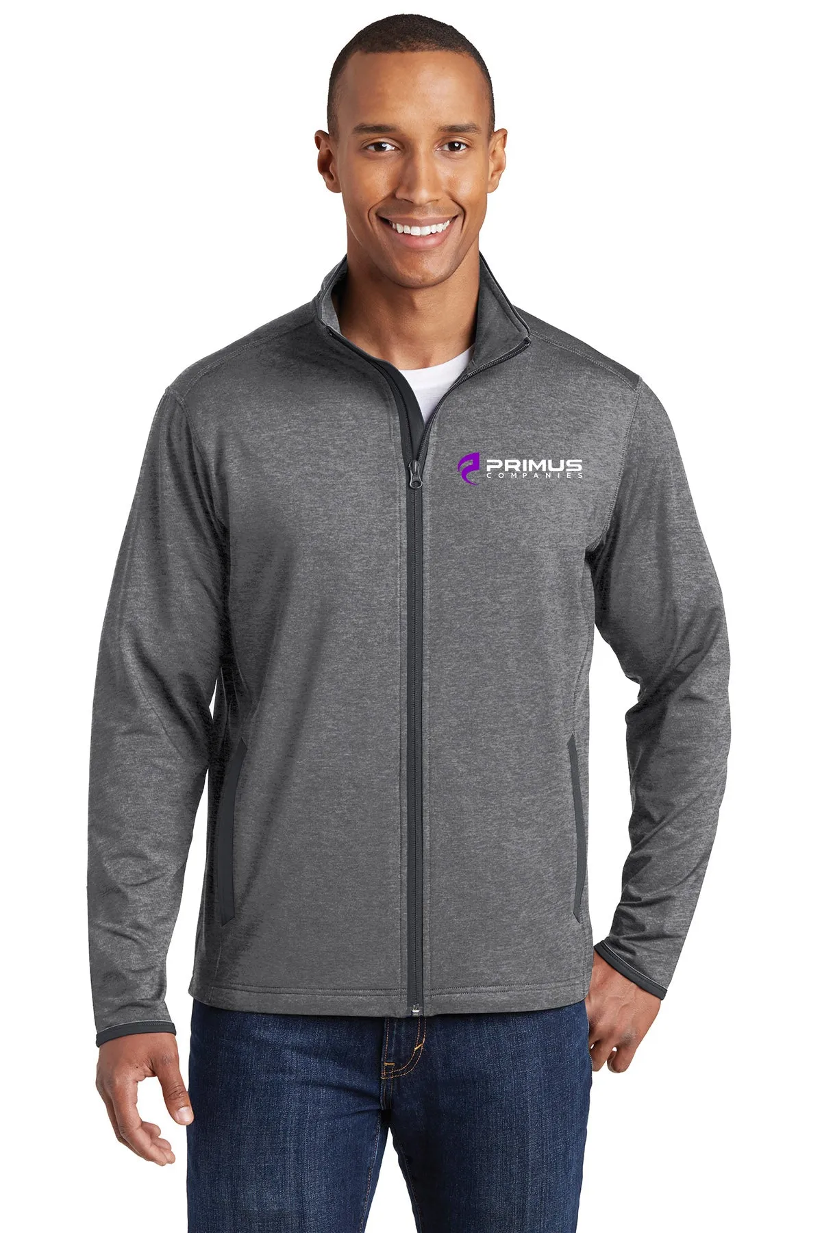 Sport-Tek: Sport-Wick Stretch Contrast Full-Zip Jacket (ST853)