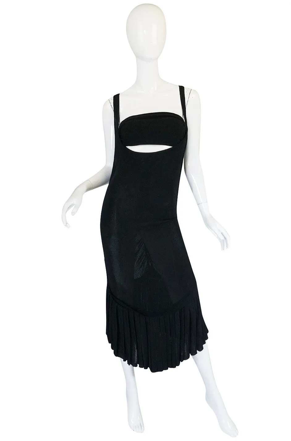 Spring 1990 Azzedine Alaia Scooped Front "Fishtail"Dress