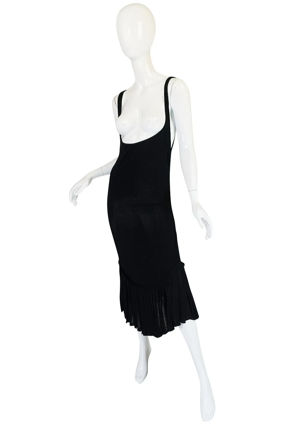 Spring 1990 Azzedine Alaia Scooped Front "Fishtail"Dress