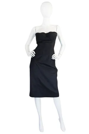 Spring 2001 Tom Ford for Gucci Black Bustier Dress