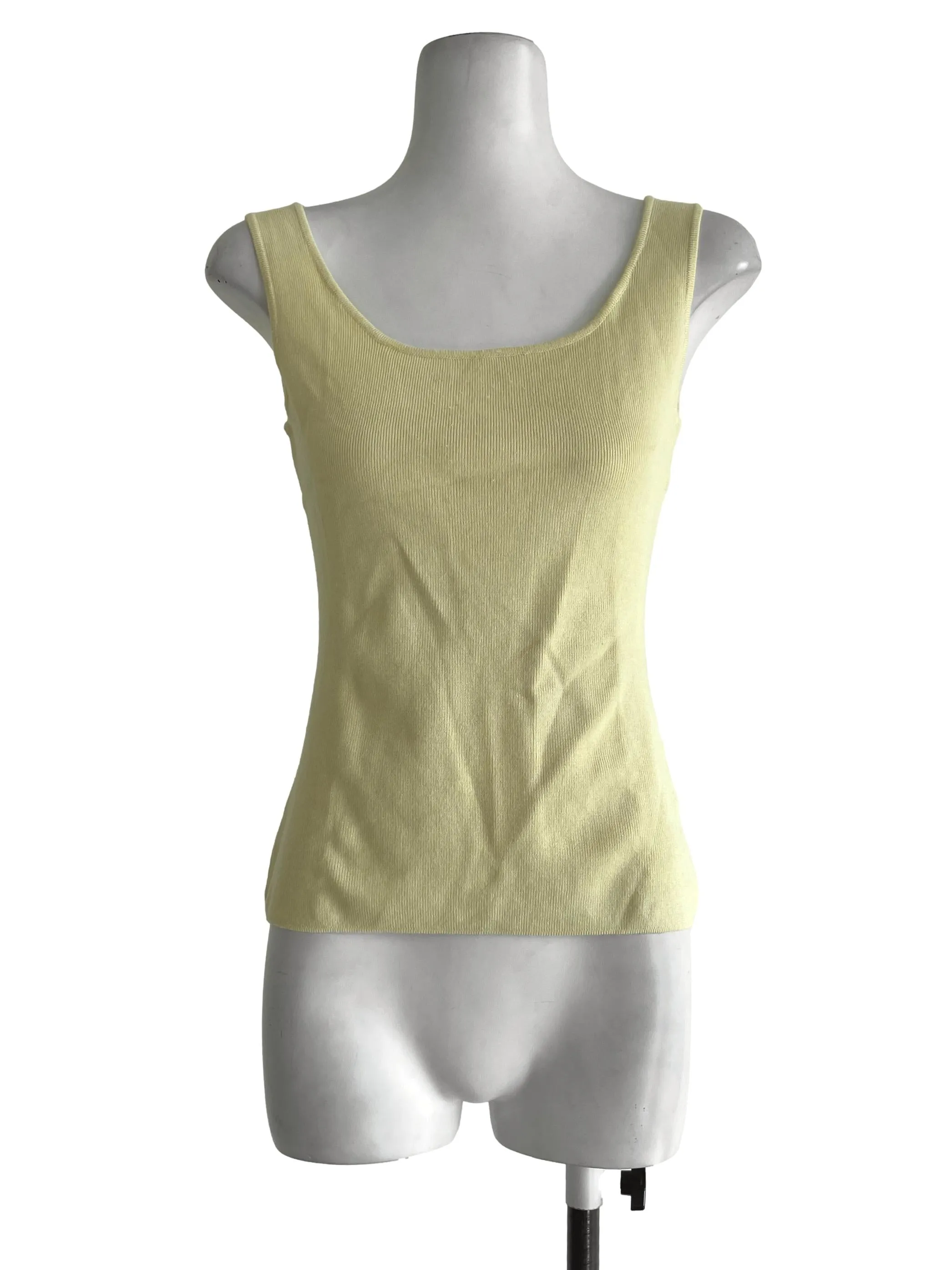 Square-Neck Knit Crop Top OSN