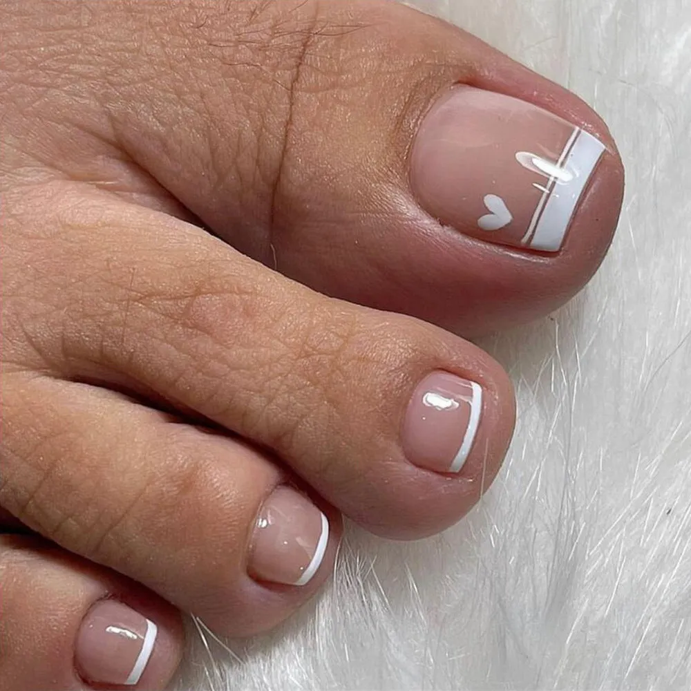 Square Toe Transparent Heart