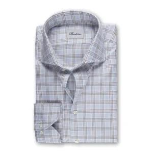 Stenströms- Checked Shirt - Blue