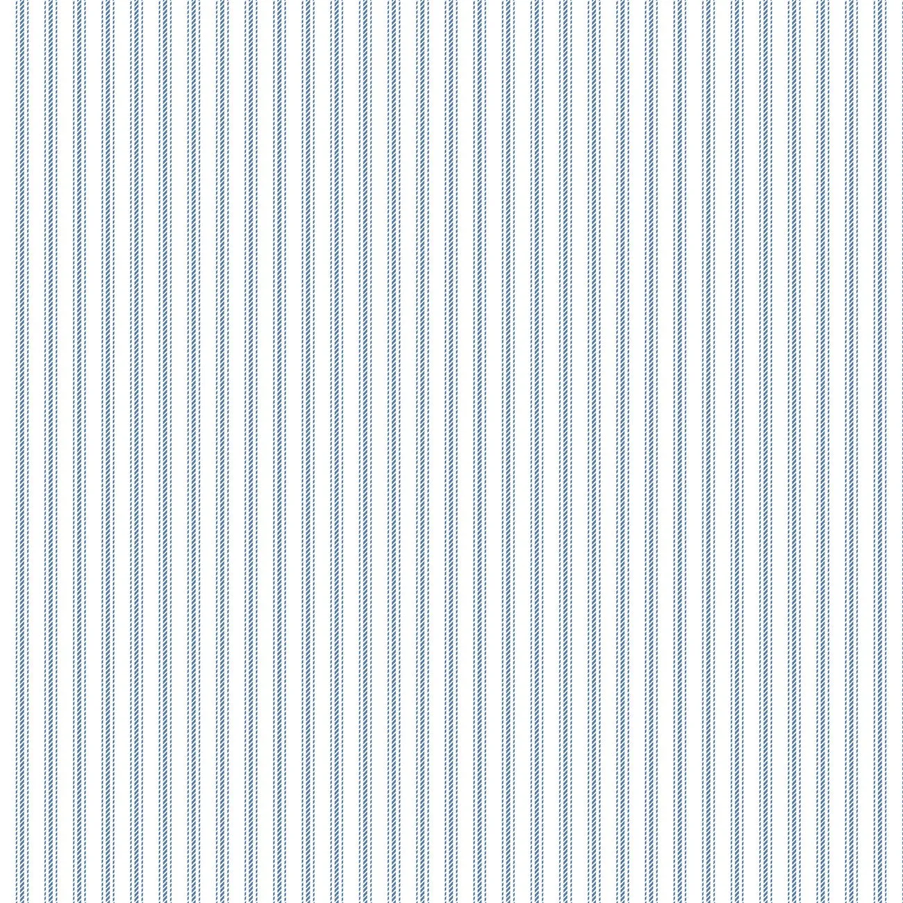 Stitching Housewives Stripes 9827-01 Blue Ticking Stripes on White