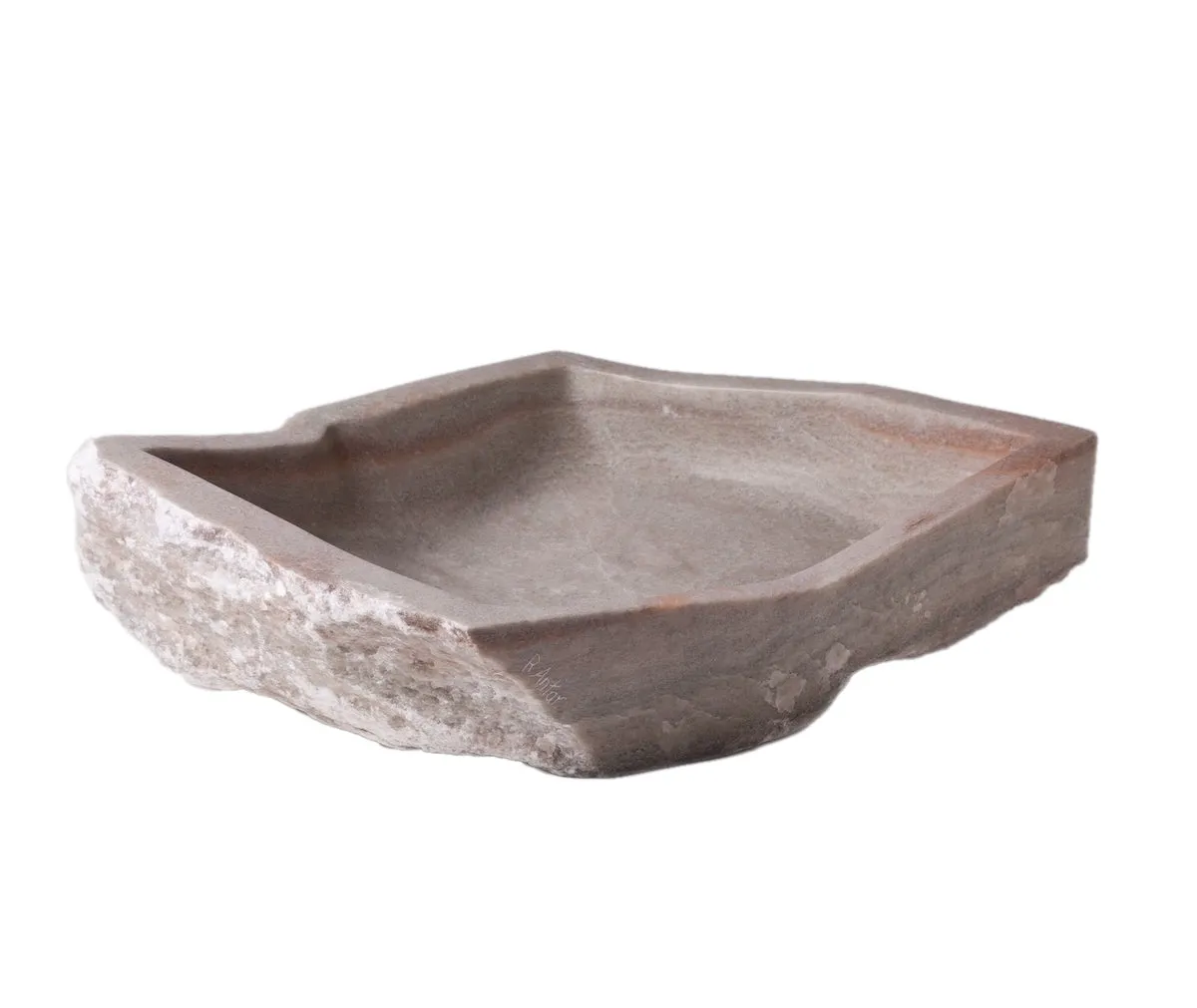 STONE EARTH TONES DECORATIVE CENTERPIECE