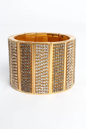 Stripe Rhinestone Bracelet