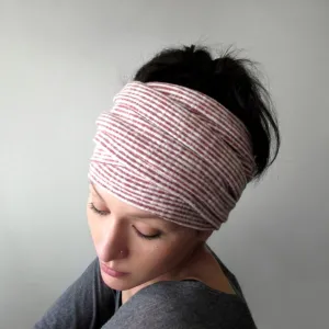 STRIPED Brushed Jersey Head Wrap