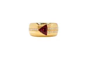 STRIPED GARNET CIGAR BAND