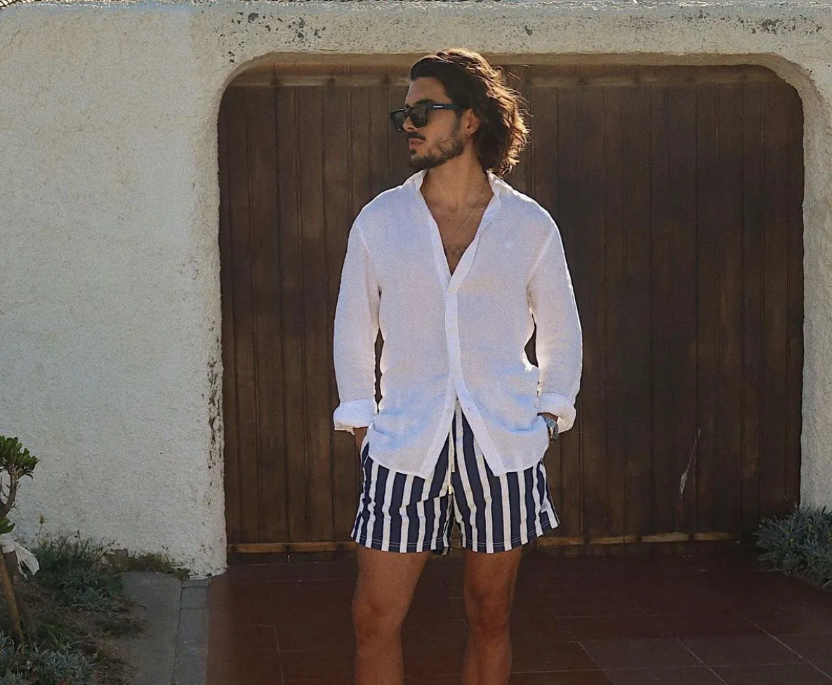 Striped Swim shorts