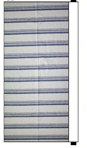 Stripes Linen Blend Fabric, 59 inches wide, Multiple Stripes, Vintage Look, Korean Fabric Cotton Linen - Green or Navy - By the Yard 40035-1